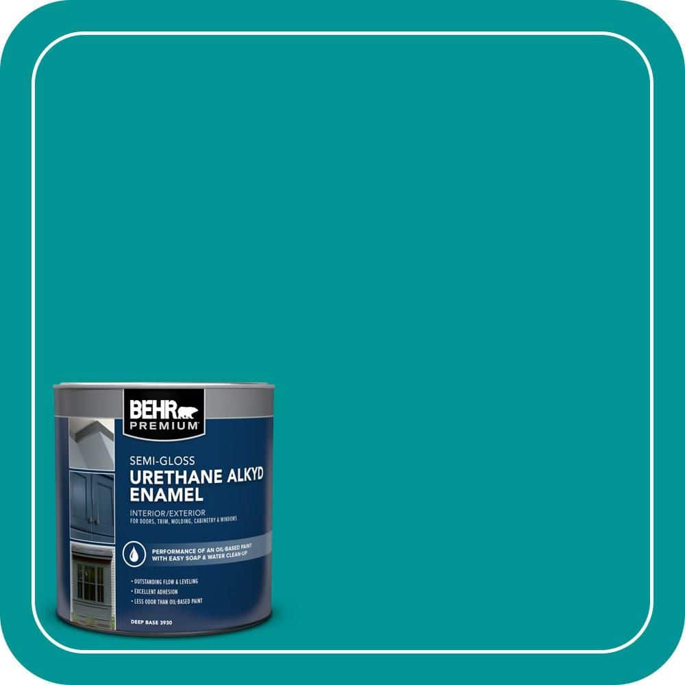 BEHR PREMIUM 1 qt. #P460-6 Paradise Landscape Semi-Gloss Enamel Urethane Alkyd Interior/Exterior Paint (1)