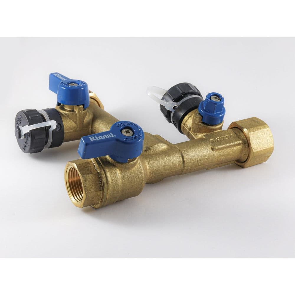 Rinnai Dedicated Return with Hot and Cold Isolation Valves and PRV Kit (2)