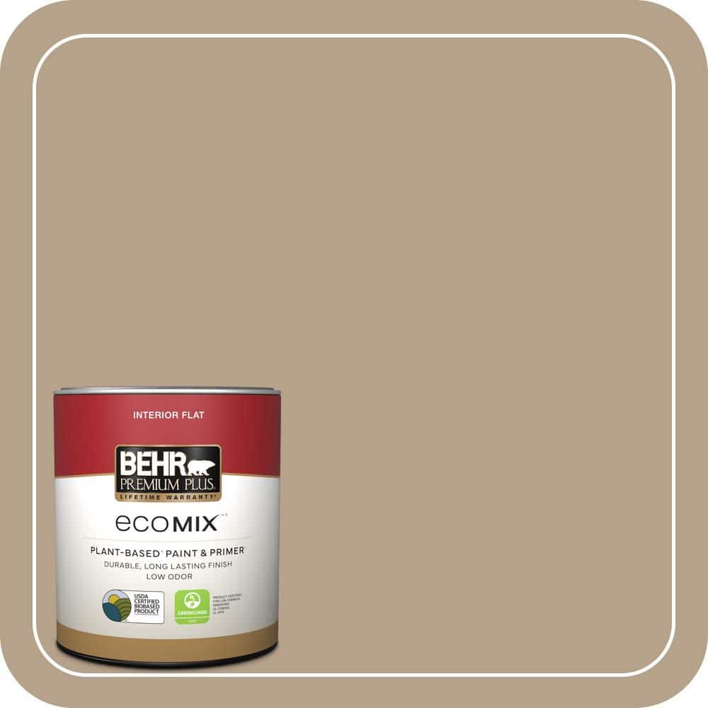 BEHR PREMIUM PLUS 1 qt. #PPU7-06 Chateau Flat EcoMix Plant-Based Interior Paint & Primer (1)