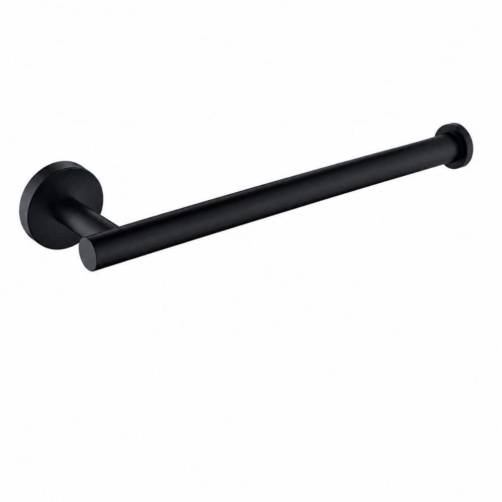 KHKFY Matte Black 9-Inch Towel Bar – Wall Mounted, Rust-Proof SUS304 Stainless Steel, 3 in Projection, Durable (1)