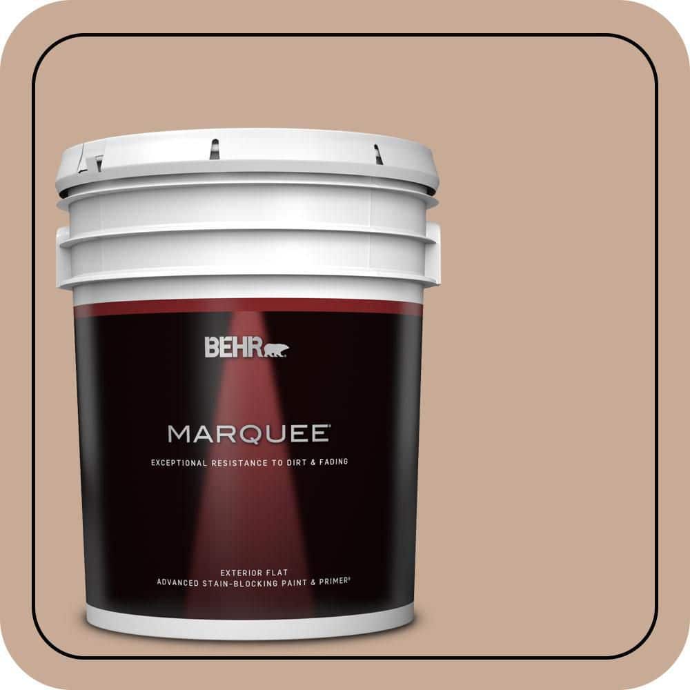 BEHR MARQUEE 5 gal. #S220-3 Sanderling Flat Exterior Paint & Primer (1)