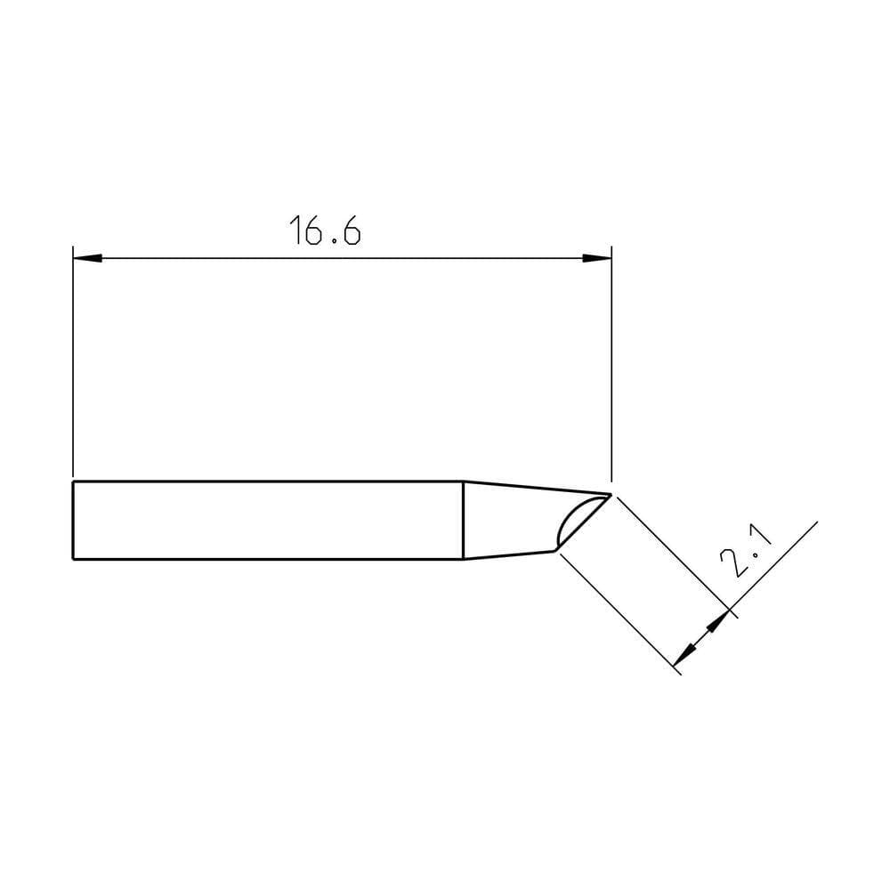 Weller RT Pico Active Soldering Tip, Gullwing, 2.0 mm (2)