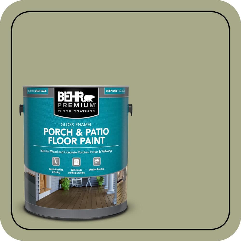 BEHR PREMIUM 1 gal. #S360-4 Meditation Time Gloss Enamel Interior/Exterior Porch and Patio Floor Paint