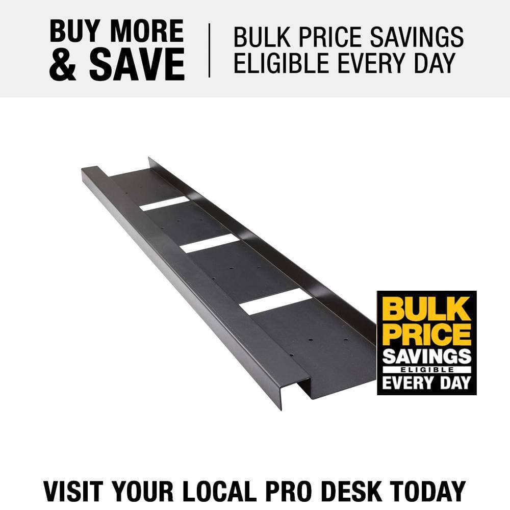 FORTRESS 2 in. x 8 in. x 20 ft. S-Ledger (12 in. O.C.) Evolution Steel Black Deck Framing (2)
