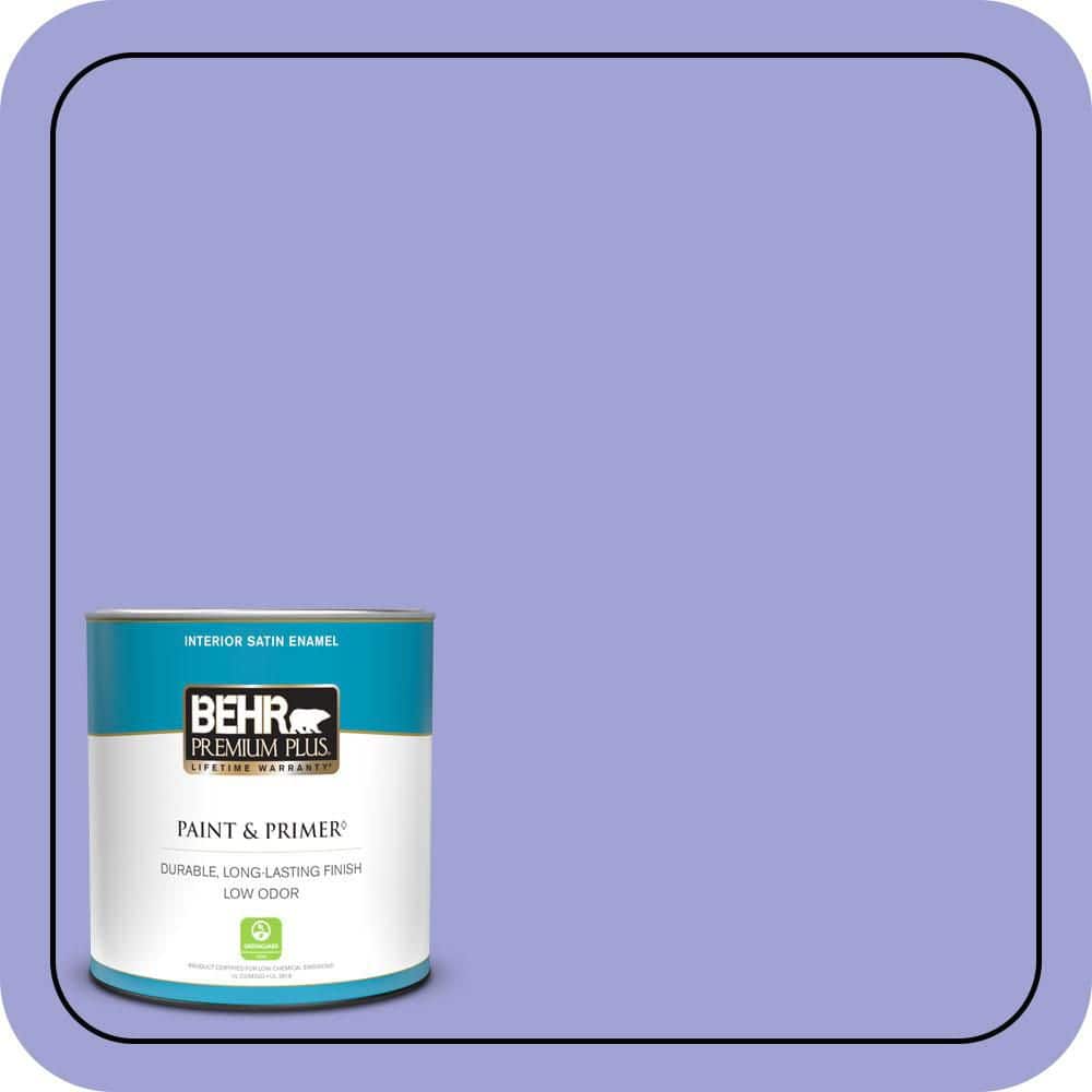 BEHR PREMIUM PLUS #P550-4 Water Hyacinth Enamel Low Odor & Primer (1)