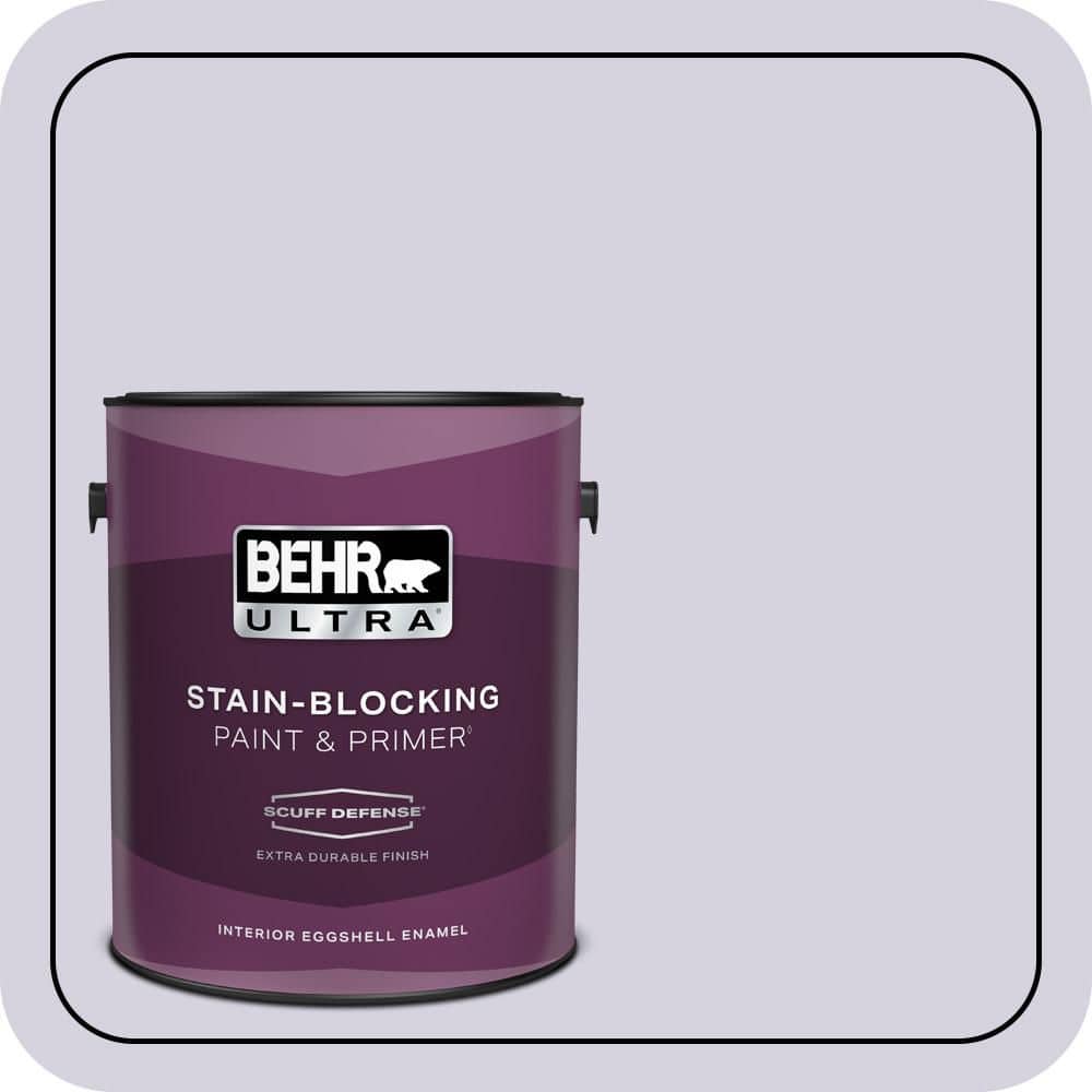 BEHR ULTRA 1 gal. #650E-2 Lovely Lavender Extra Durable Eggshell Enamel Interior Paint & Primer