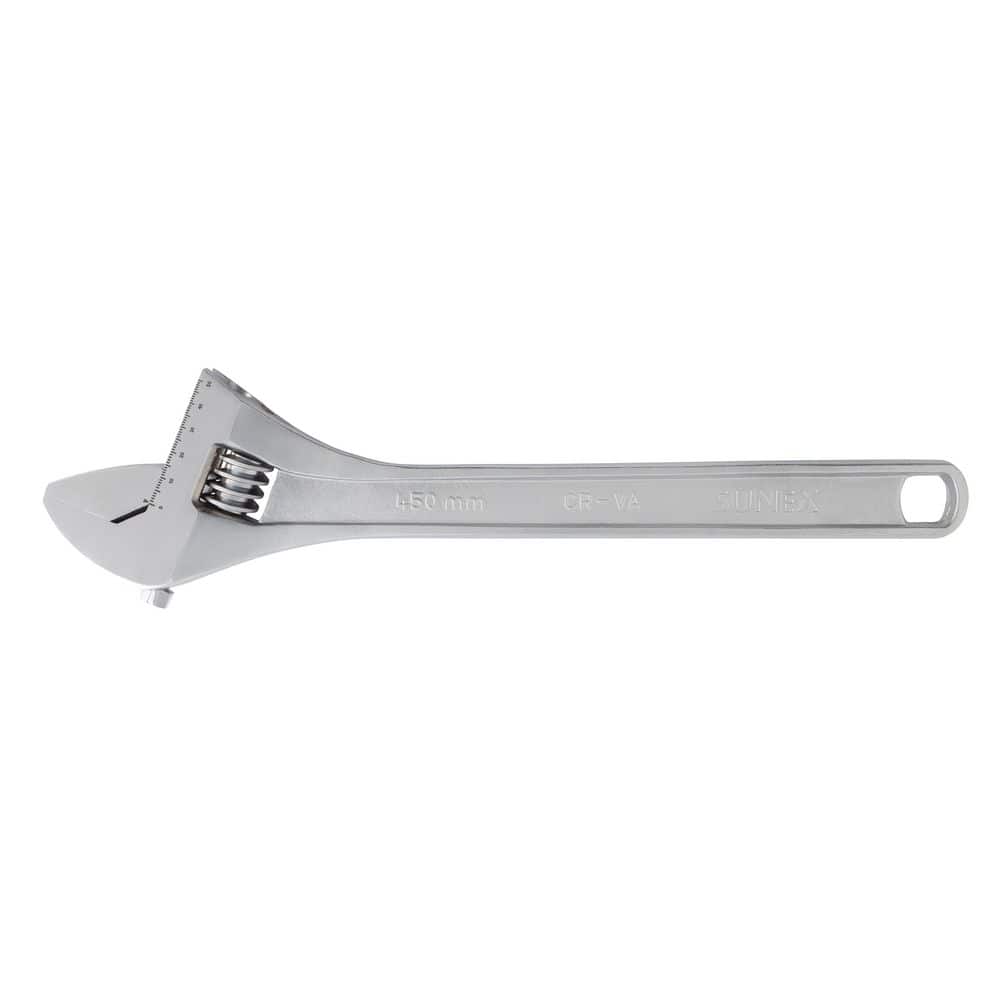 SUNEX TOOLS 18 in. Chrome Adjustable Wrench (3)