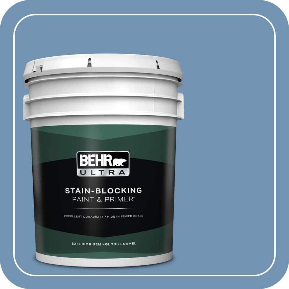 BEHR ULTRA 5 gal. #T13-5 Belladonna Semi-Gloss Enamel Exterior Paint & Primer