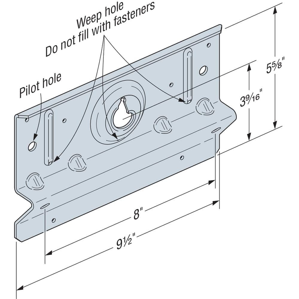 Simpson Strong-Tie MAX Galvanized Brick Veneer Ledger Connector (3)