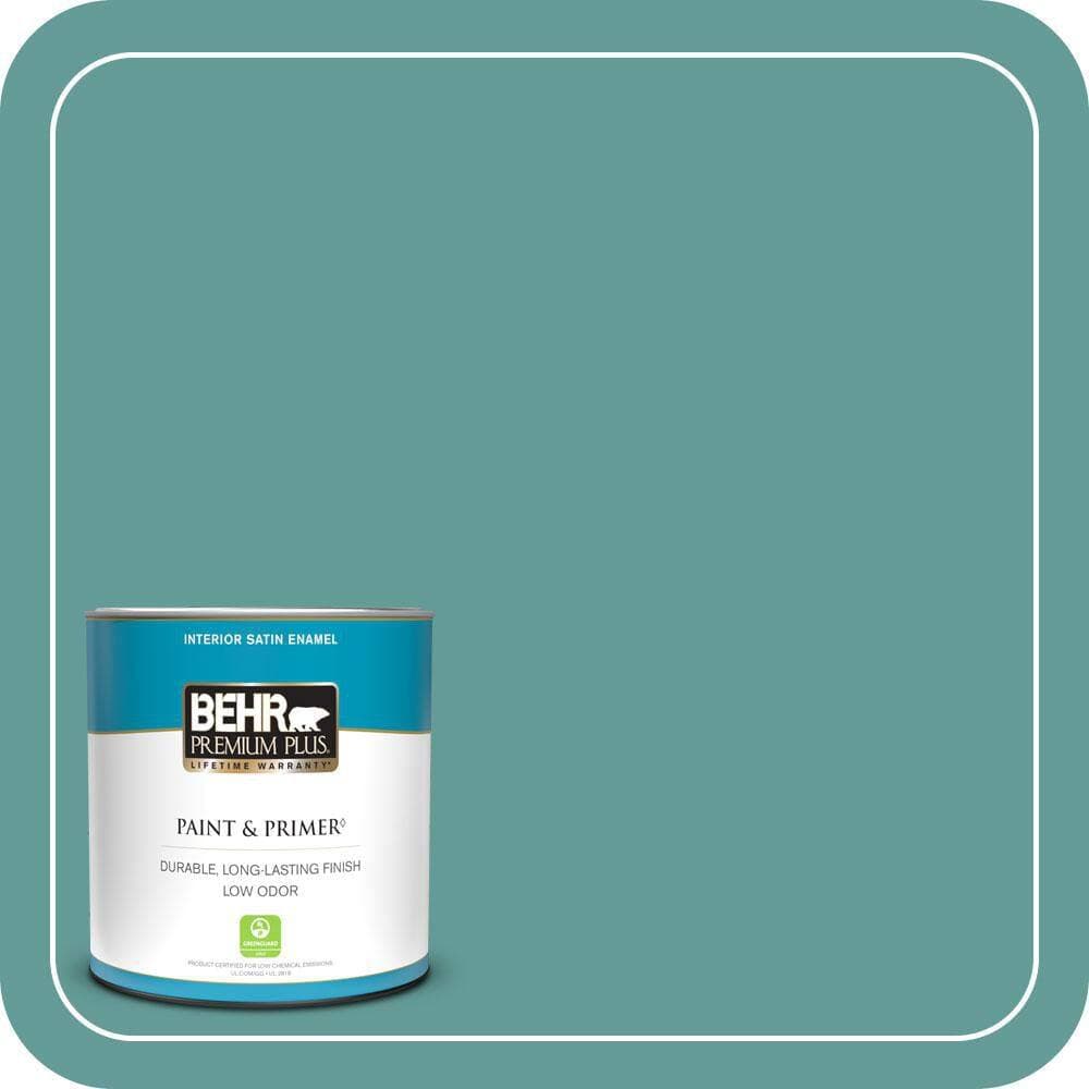 BEHR PREMIUM PLUS #MQ6-06 Semi-Precious Flat Interior/Exterior Paint & Primer Color Sample