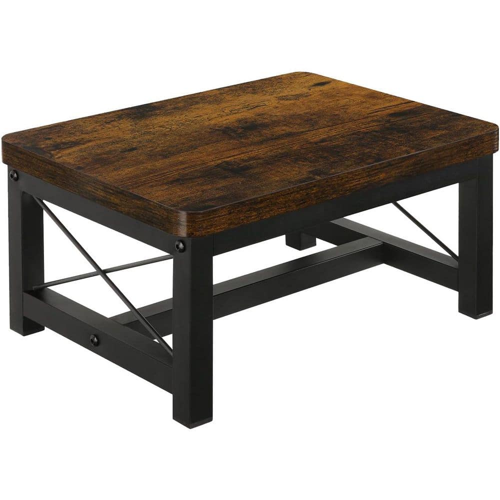 Unbranded Wooden Step Stool for Adults Heavy Duty Non-Slip Feet for High Bed Bedroom Living Room Kitchen Holds 500 lbs.