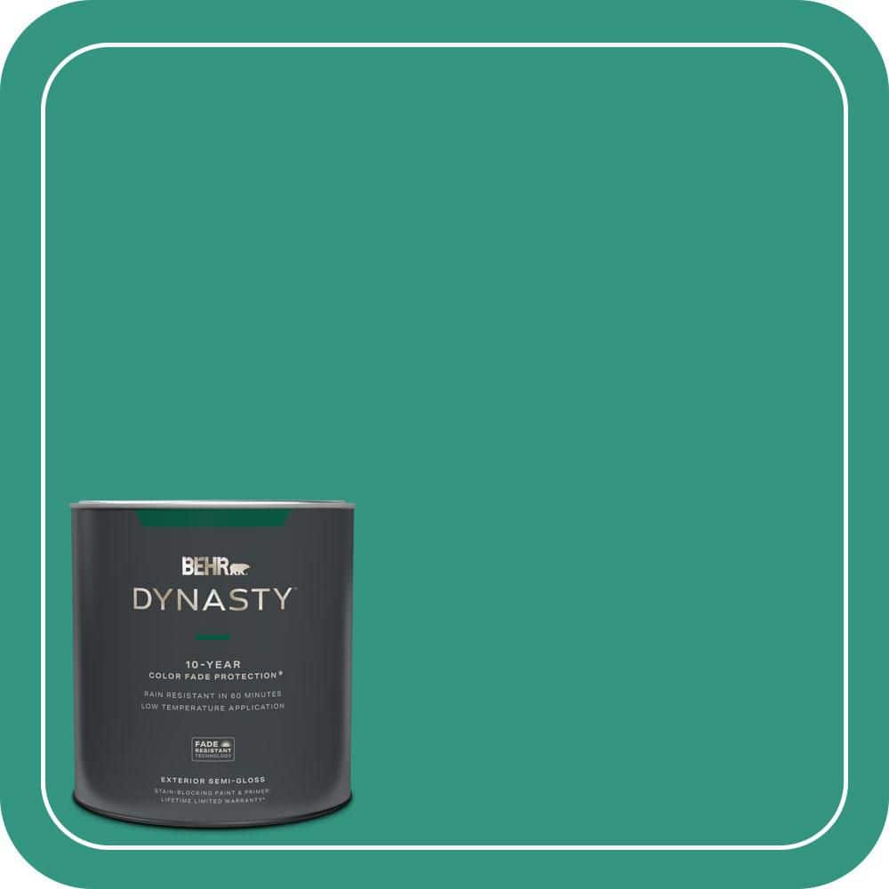 BEHR DYNASTY 1 qt. #P440-6 Esmeralda Semi-Gloss Exterior Stain-Blocking Paint & Primer