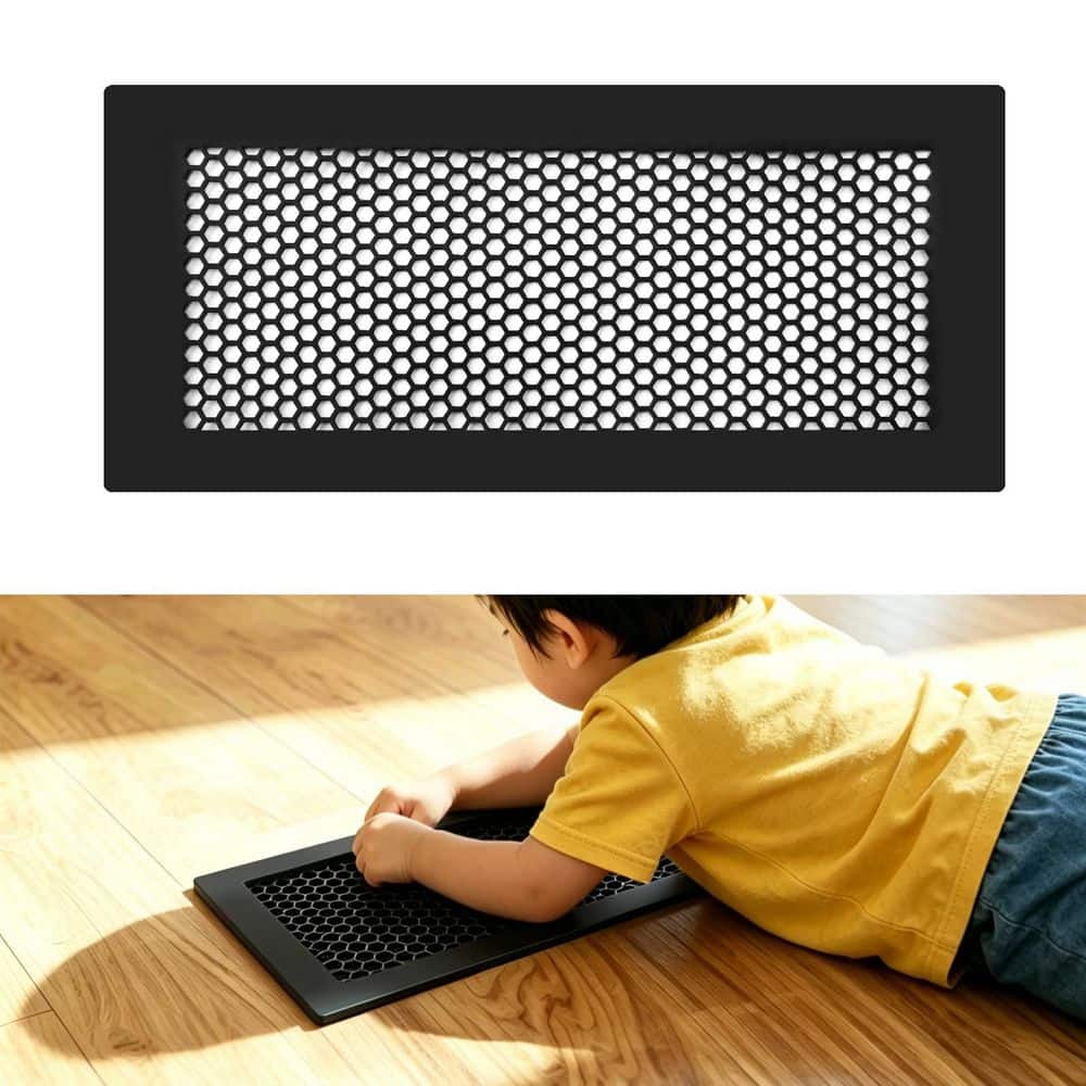 Wellco 5.5 in. x 11.8 in. Baby-Safe Soft Silicone Vent Cover for 10 in. x 4 in. Ventilation Openings on Walls, Floors, 2-Pack (2)