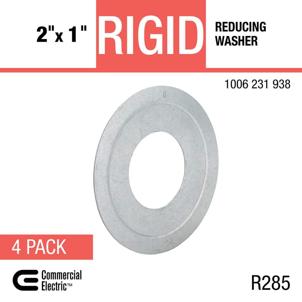 Commercial Electric 2 in. x 1 in. Rigid Metal Conduit (RMC) Reducing Washer (4-Pack) (3)