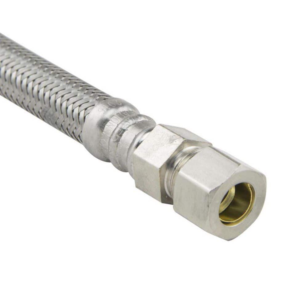 Plumbshop Length Braided Stainless Steel Faucet Connector (2)
