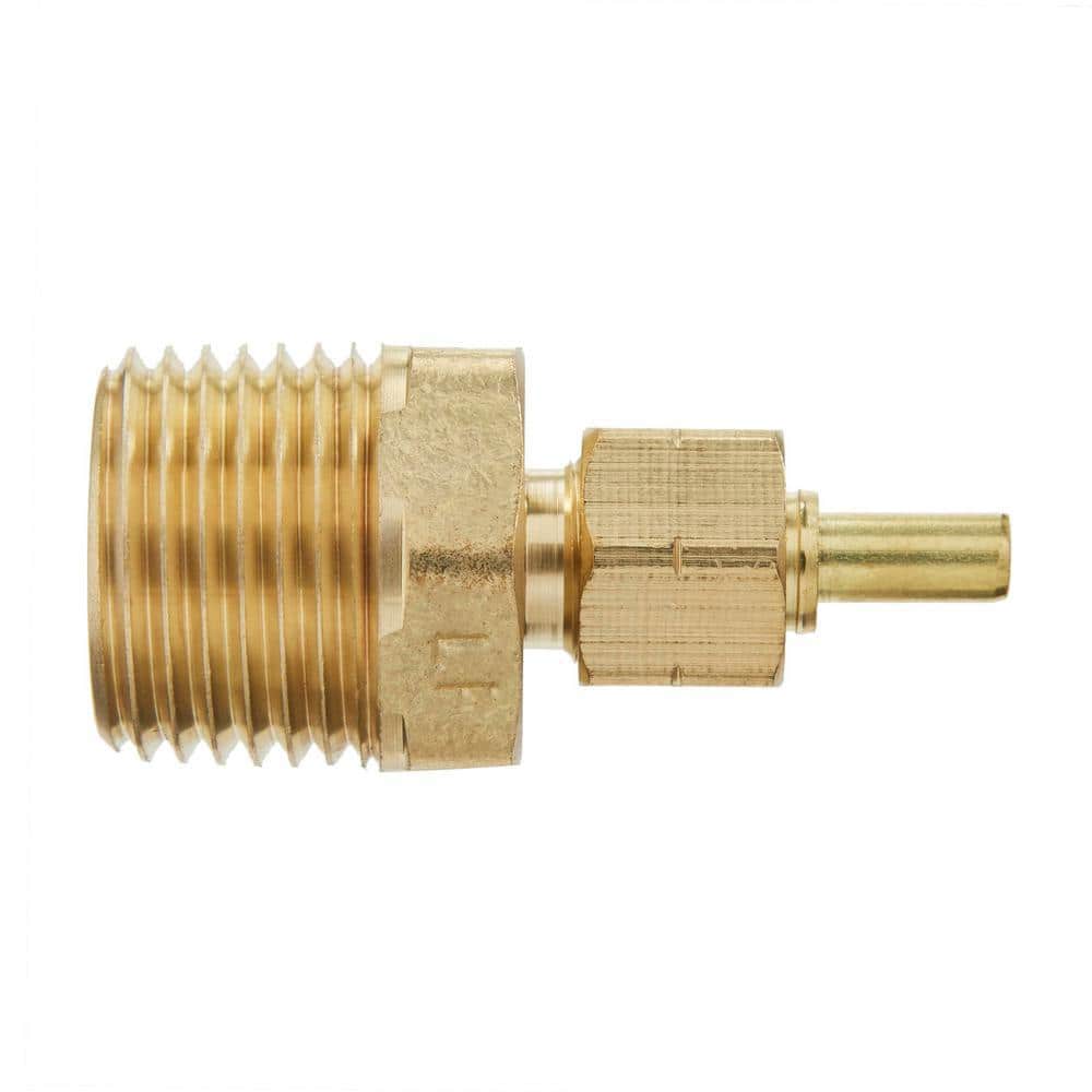 Everbilt 1/4 in. OD Compression 1/4 in. MIP Brass Adapter Fitting