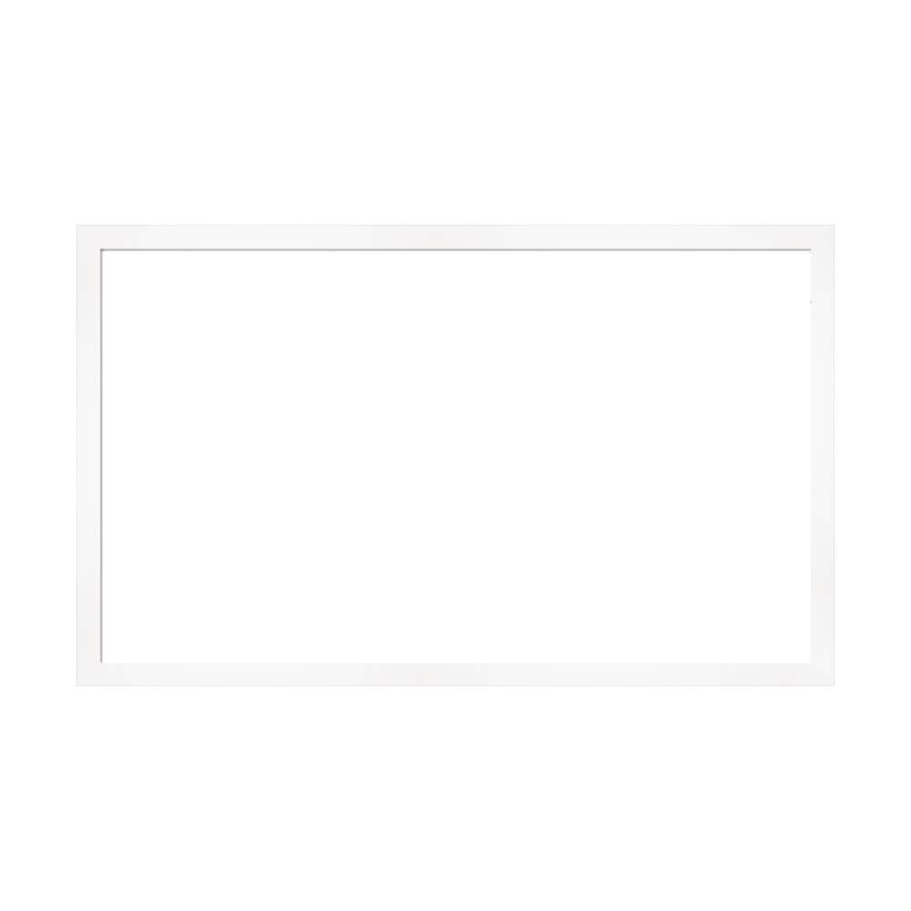 Amanti Art Mirror Makeover Cabinet White Narrow 61.25 in. W x 37.25 in. H Bathroom Mirror Frame Border Kit-Fits a 60 x 36 mirror (1)