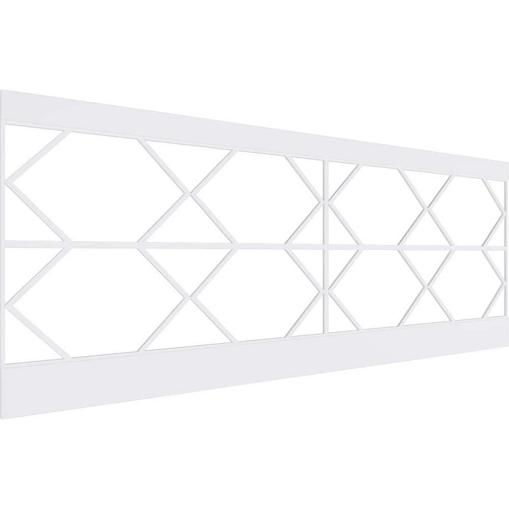 Ekena Millwork 36 in. H x 94-1/2 in. W 23.64 sq. ft. Fraser PVC Wainscot Paneling Kit (1)