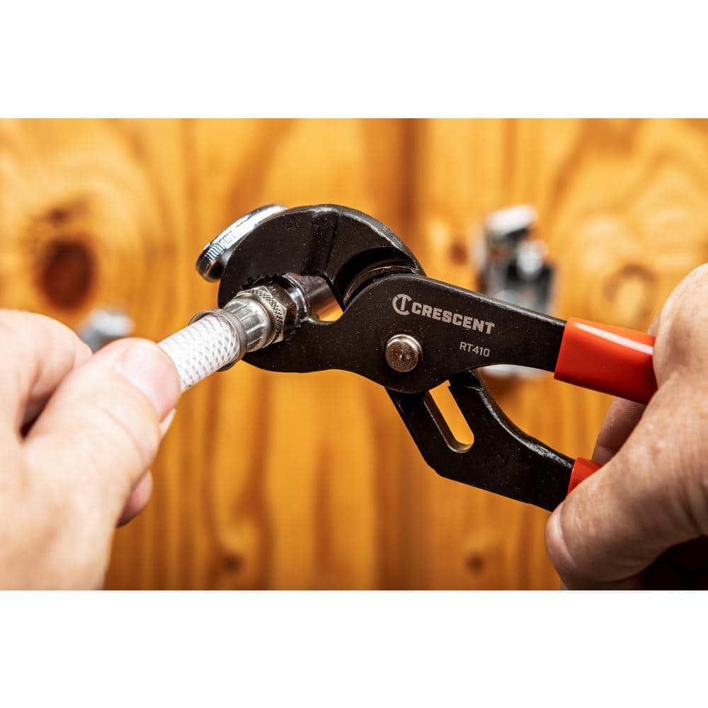 Crescent 10 in. V-Jaw Tongue and Groove Pliers with Dipped Grips (3)