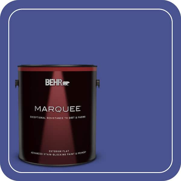 BEHR MARQUEE 1 gal. #P540-7 Canyon Iris Flat Exterior Paint & Primer (2)