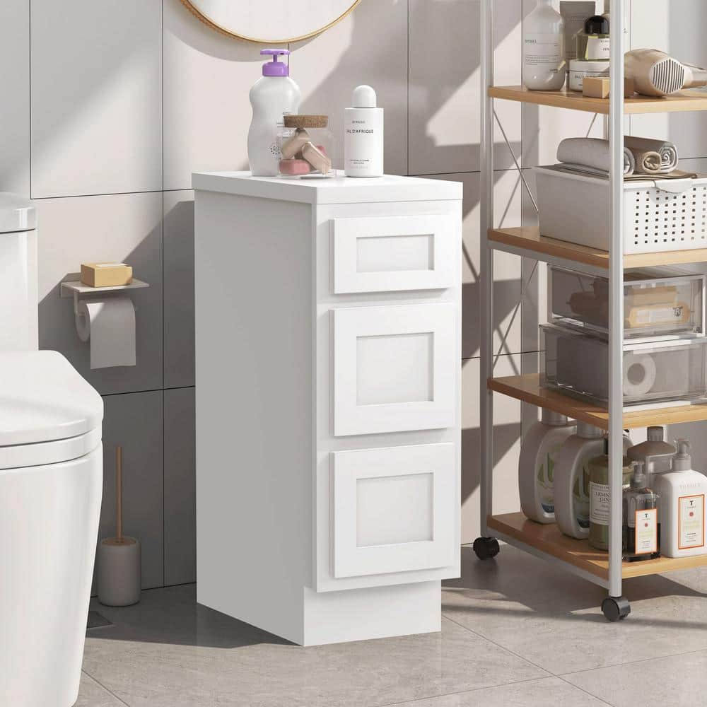 Vanity Art Montclair 3-Drawer Freestanding Shaker Bathroom Vanity Cabinet (No Top) - Unassembled (2)