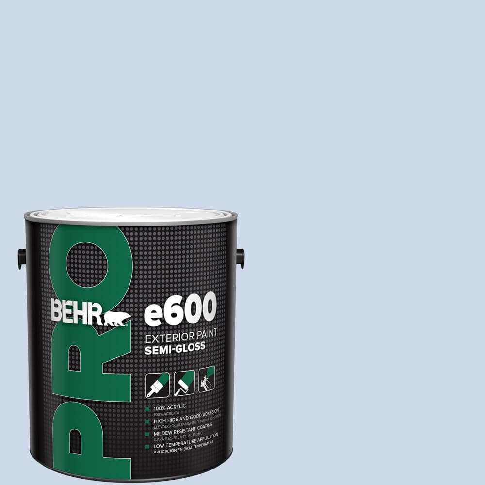 BEHR PRO 1 gal. #M540-2 Angelic Blue Semi-Gloss Exterior Paint