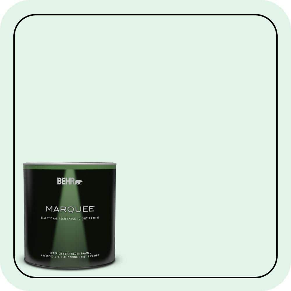 BEHR MARQUEE 1 qt. #470A-1 Window Pane Semi-Gloss Enamel Exterior Paint & Primer