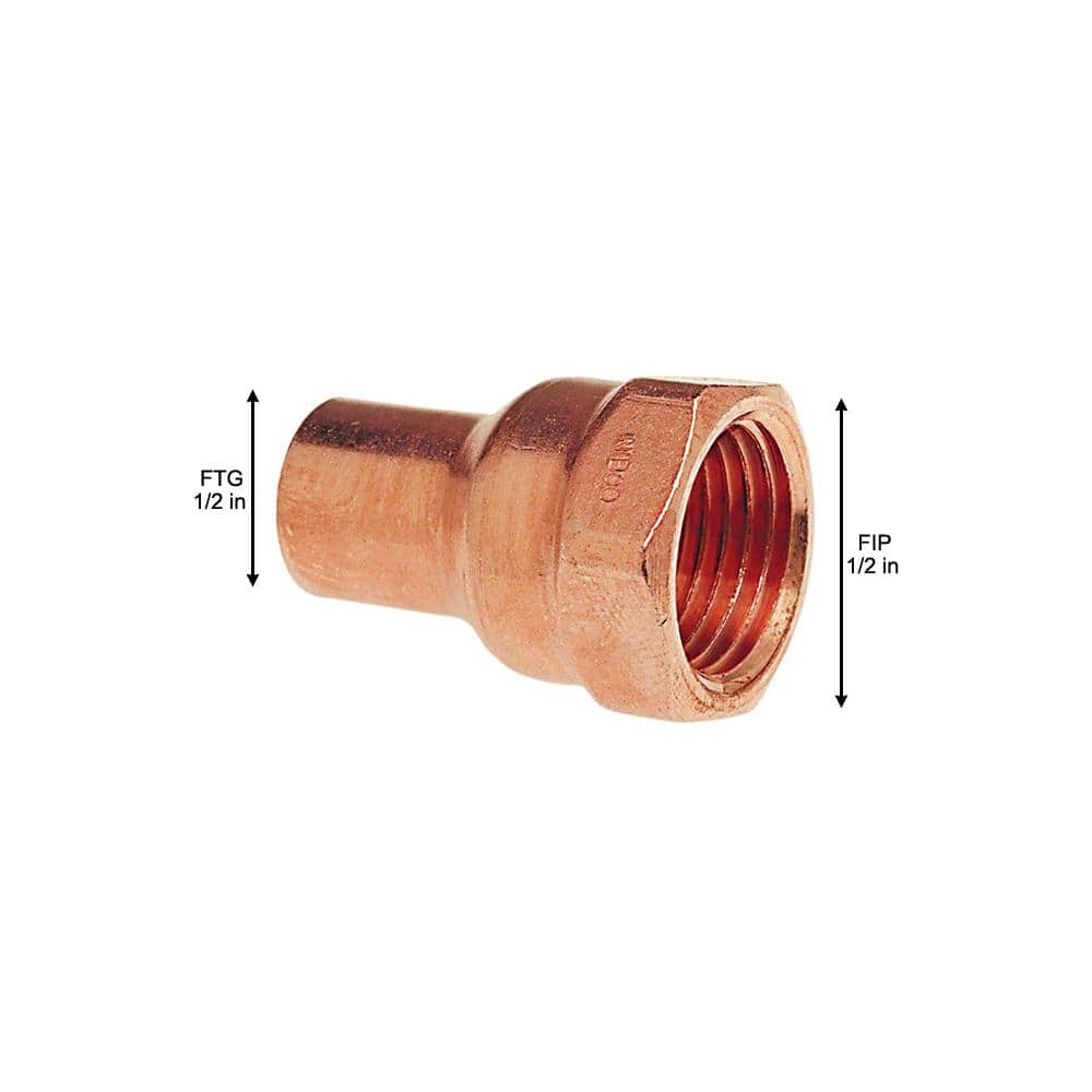 Everbilt 1/2 in. Copper Pressure Fitting x FIP Female Adapter (3)