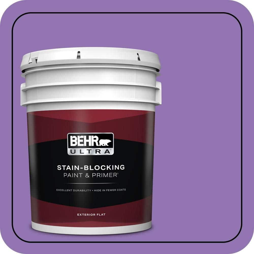 BEHR ULTRA 5 gal. #P570-5 Romantic Moment Flat Exterior Paint & Primer