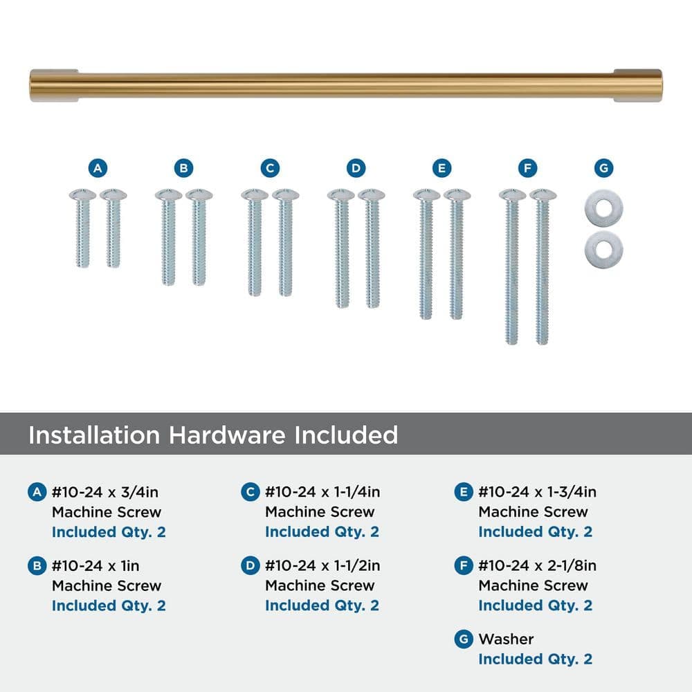 Amerock Riva 12 in. (305mm) Center-to-Center Champagne Bronze Modern Appliance Pull (3)