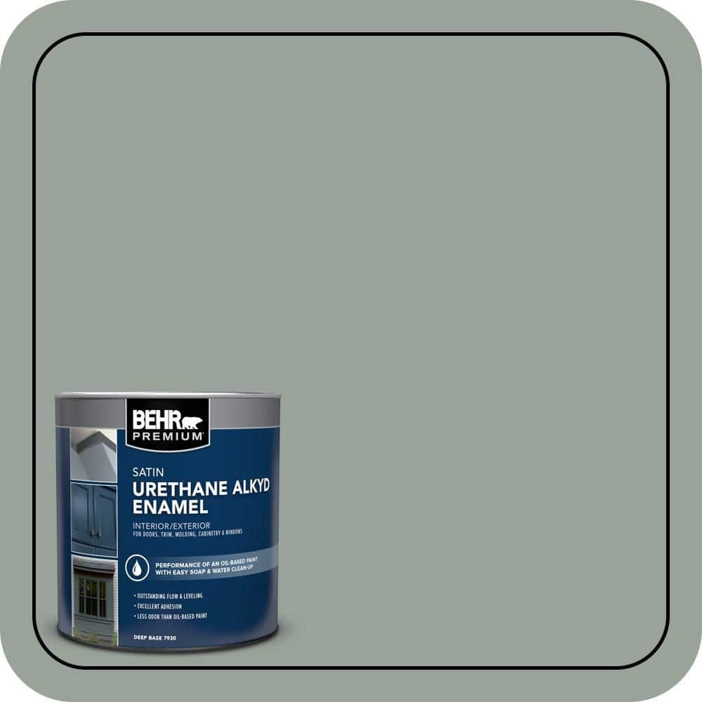 BEHR PREMIUM 1 qt. #700F-4 Pinedale Shores Satin Enamel Urethane Alkyd Interior/Exterior Paint (1)