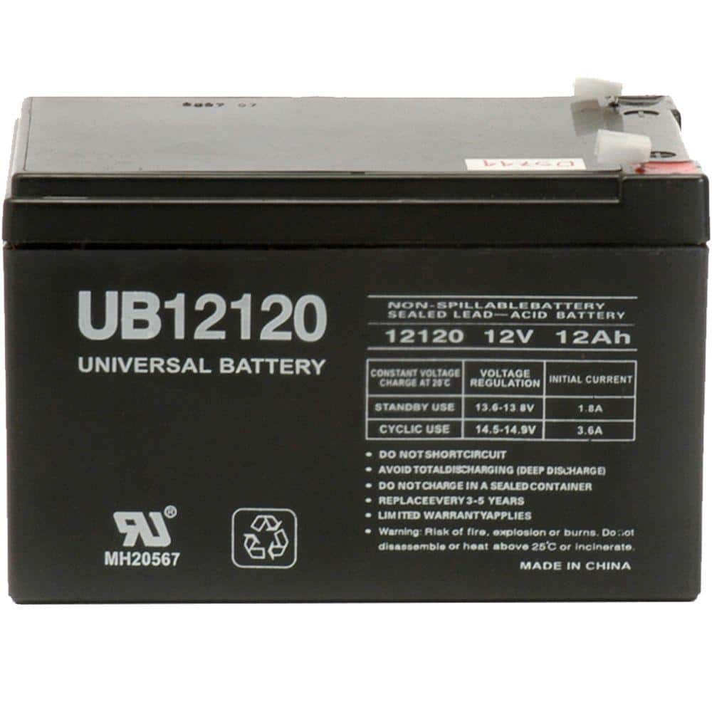 UPG 12-Volt 12 Ah F1 Terminal Sealed Lead Acid (SLA) AGM Rechargeable Battery