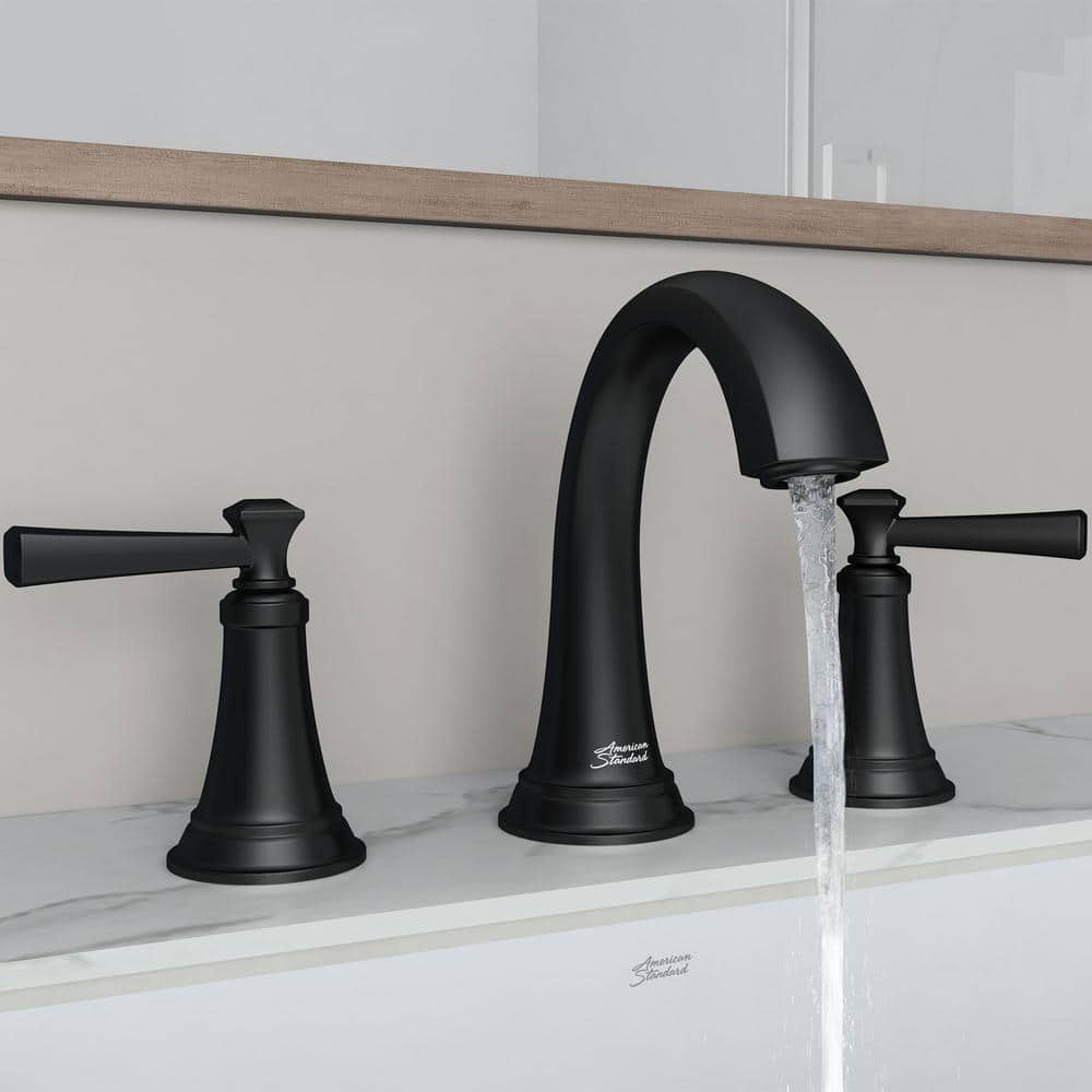 American Standard Rumson 8 in. Widespread 2-Handle Bathroom Faucet in Matte Black (3)