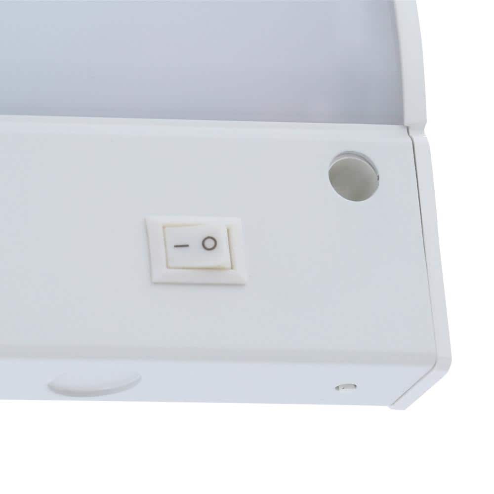 PRIVATE BRAND UNBRANDED 24 in. Hardwired White Integrated LED Under Cabinet Light (4)