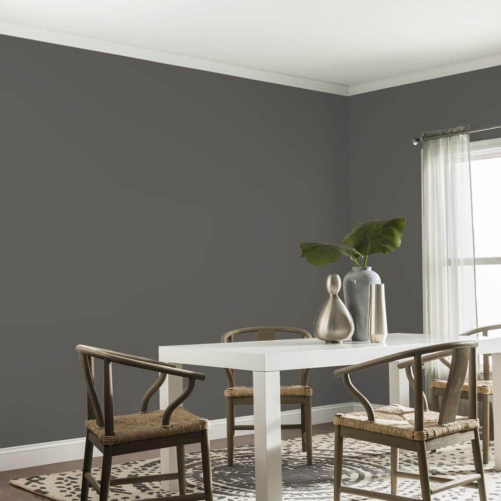 Glidden Premium 1 gal. PPG1008-7 Stone's Throw Eggshell Interior Latex Paint (4)