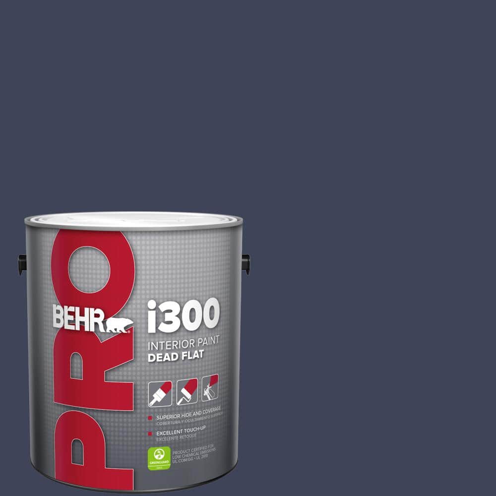 BEHR PRO 1 gal. #MQ5-09 Manhattan Blue Dead Flat Interior Paint