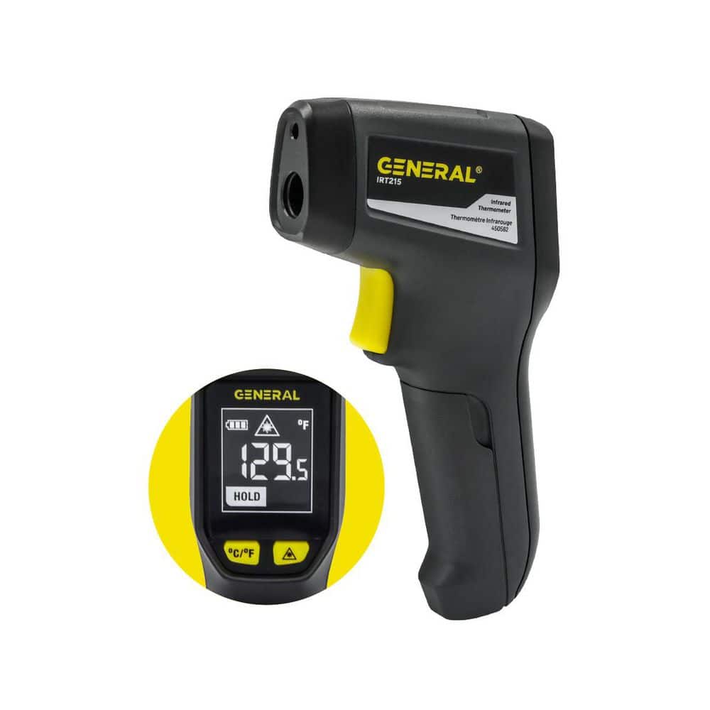 General Tools 10:1 Infrared Thermometer with Multi-Spot Laser Targeting for HVAC, Electrical, Automotive, and Home Energy Inspections (2)