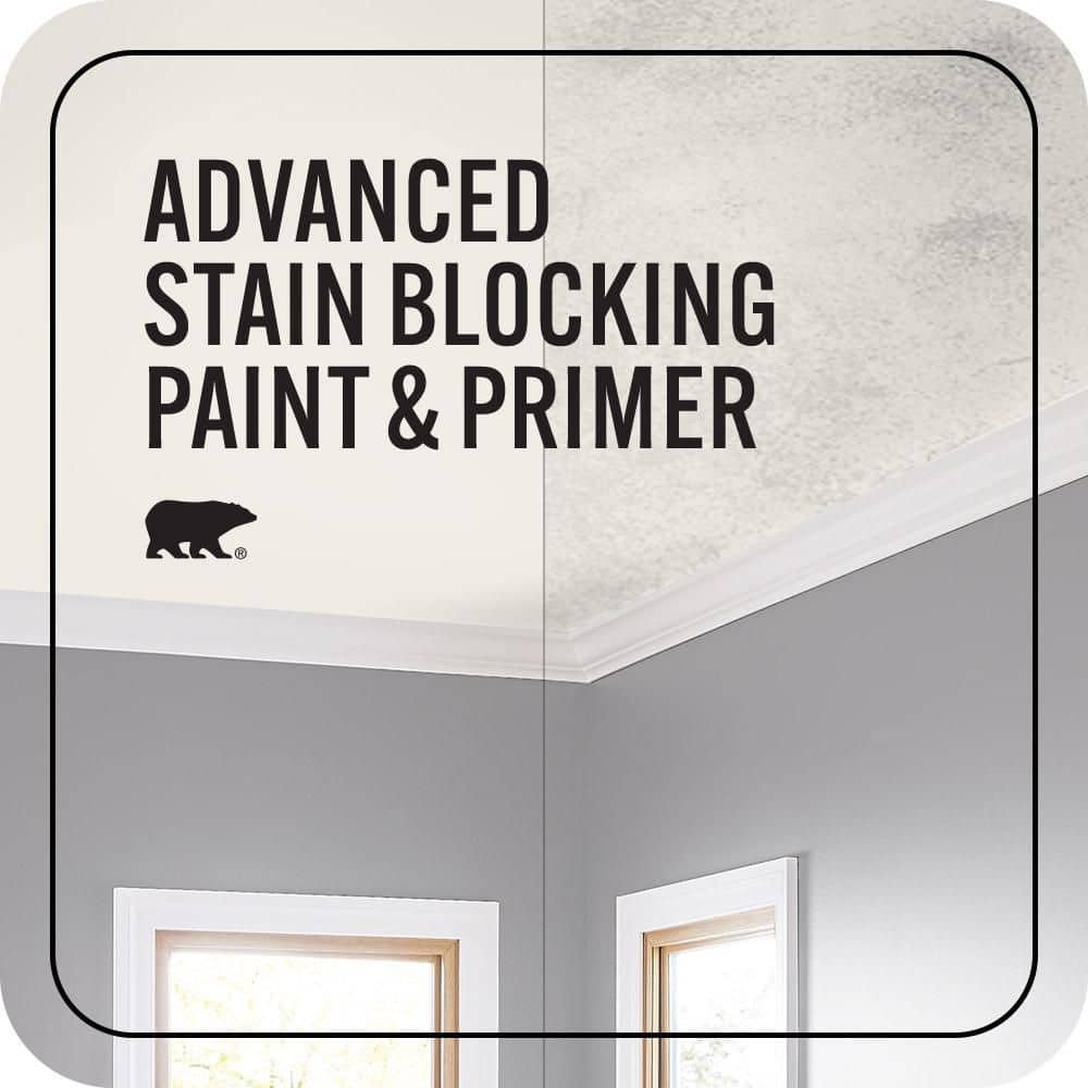 BEHR MARQUEE 1 gal. #BWC-06 Solid Opal Ceiling Flat Interior Paint & Primer (3)