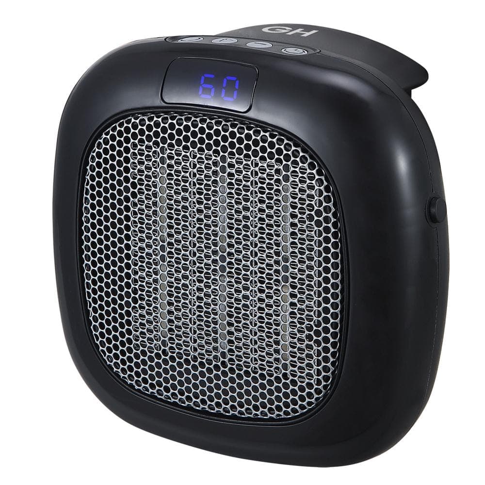 GOOD HOUSEKEEPING 750-Watt Wall-Mount Indoor Mini Electric Space Heater with Thermostat, Furnace