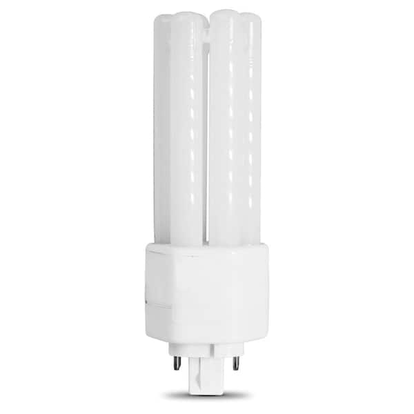 Feit Electric 26-Watt Equivalent PL TriTube CFLNI 4-Pin Plug-In GX24Q-3 Base CFL Replacement LED Light Bulb, Soft White 2700K (1-Pack)