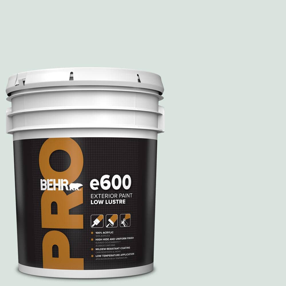 BEHR PRO 5 gal. #N430-1 Mountain Peak White Low Luster Exterior Paint