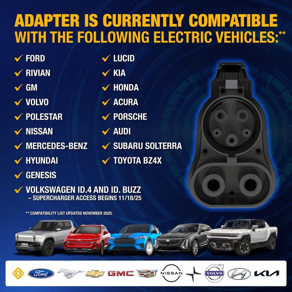 DEWALT NACS to CCS1 Fast Charging Adapter, 500-A / 1000-Volt, Fast Charge Your CCS1 EV at Tesla Superchargers (4)
