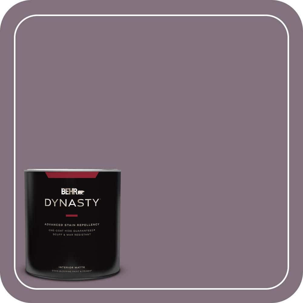BEHR DYNASTY 1 qt. #690F-6 Wine Frost Matte Interior Stain-Blocking Paint and Primer