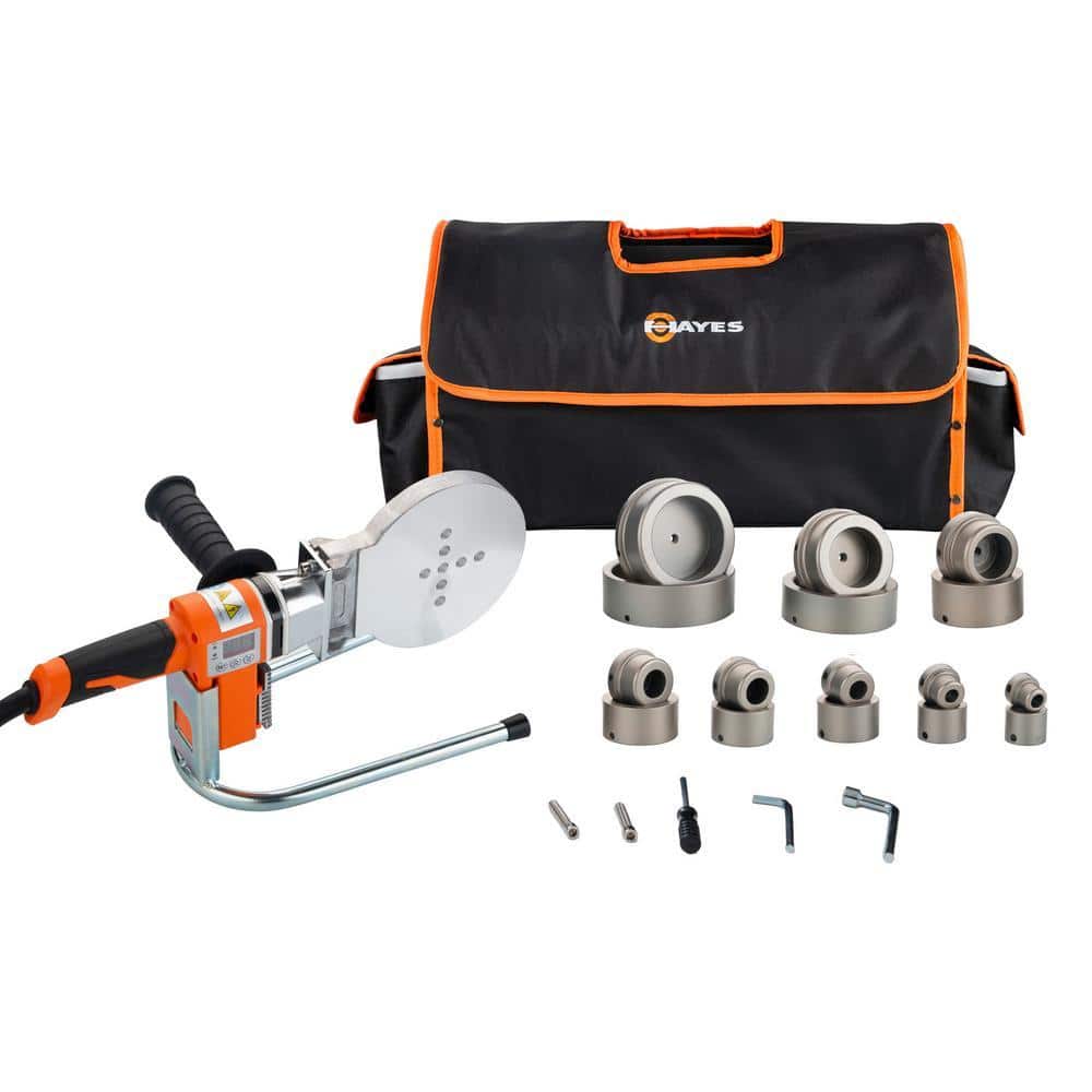 Hayes 1/2 in. to 4 in. HDPE Plastic Pipe Socket Fusion Welder Tool Kit (1)