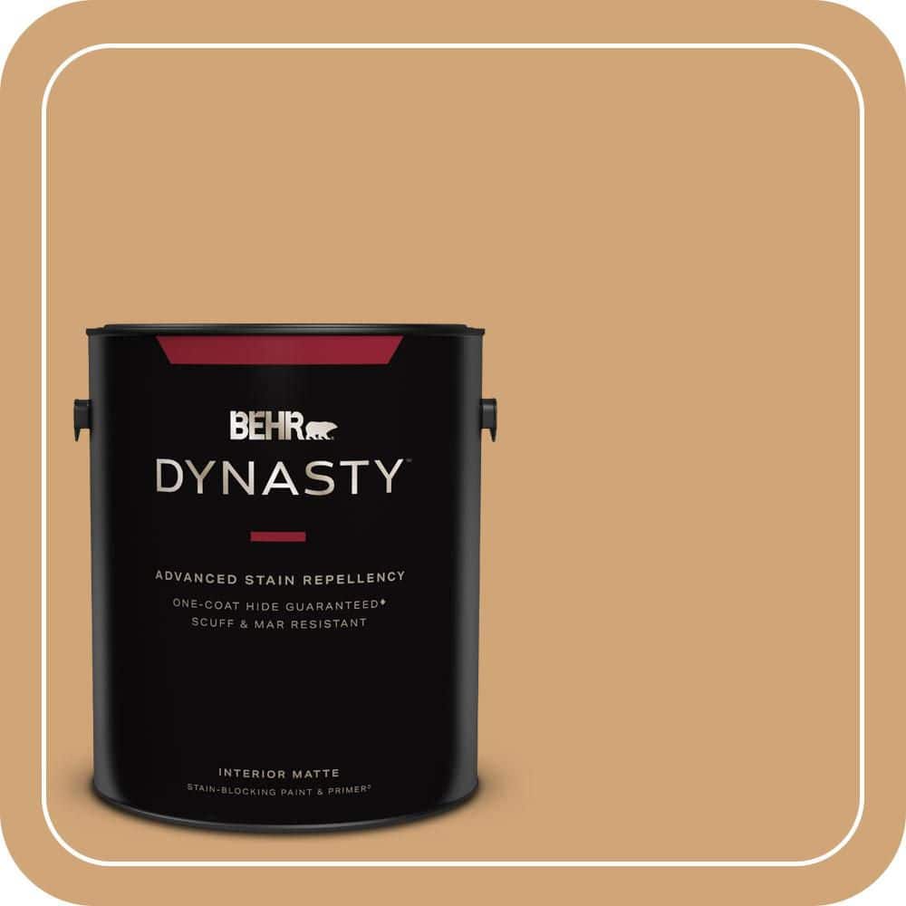 BEHR DYNASTY 1 gal. #PMD-79 Sesame Matte Interior Stain-Blocking Paint & Primer