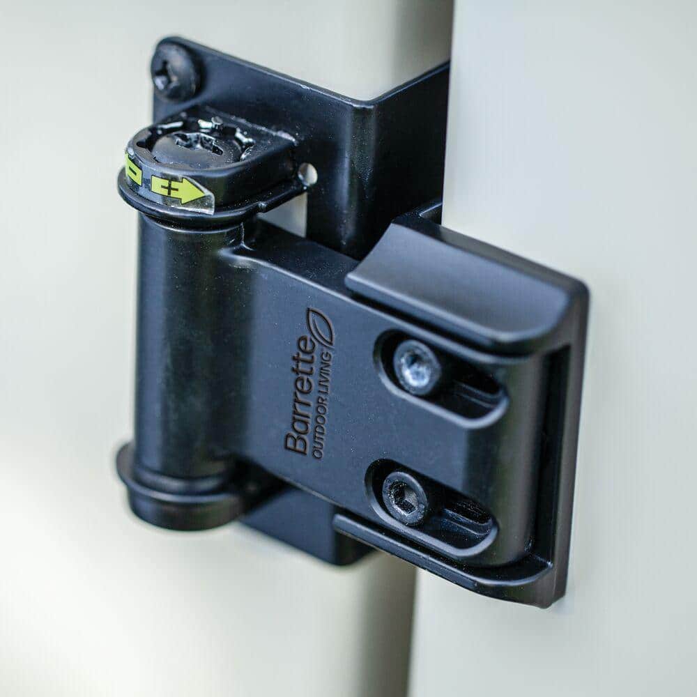 Barrette Outdoor Living 3.875 in. x 4.812 in. Steel Black Standard Wrap Hinge (2-Pack) (3)
