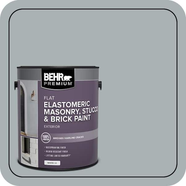 BEHR PREMIUM 1 gal. #MS-67 Quay Blue Elastomeric Masonry, Stucco and Brick Exterior Paint (2)