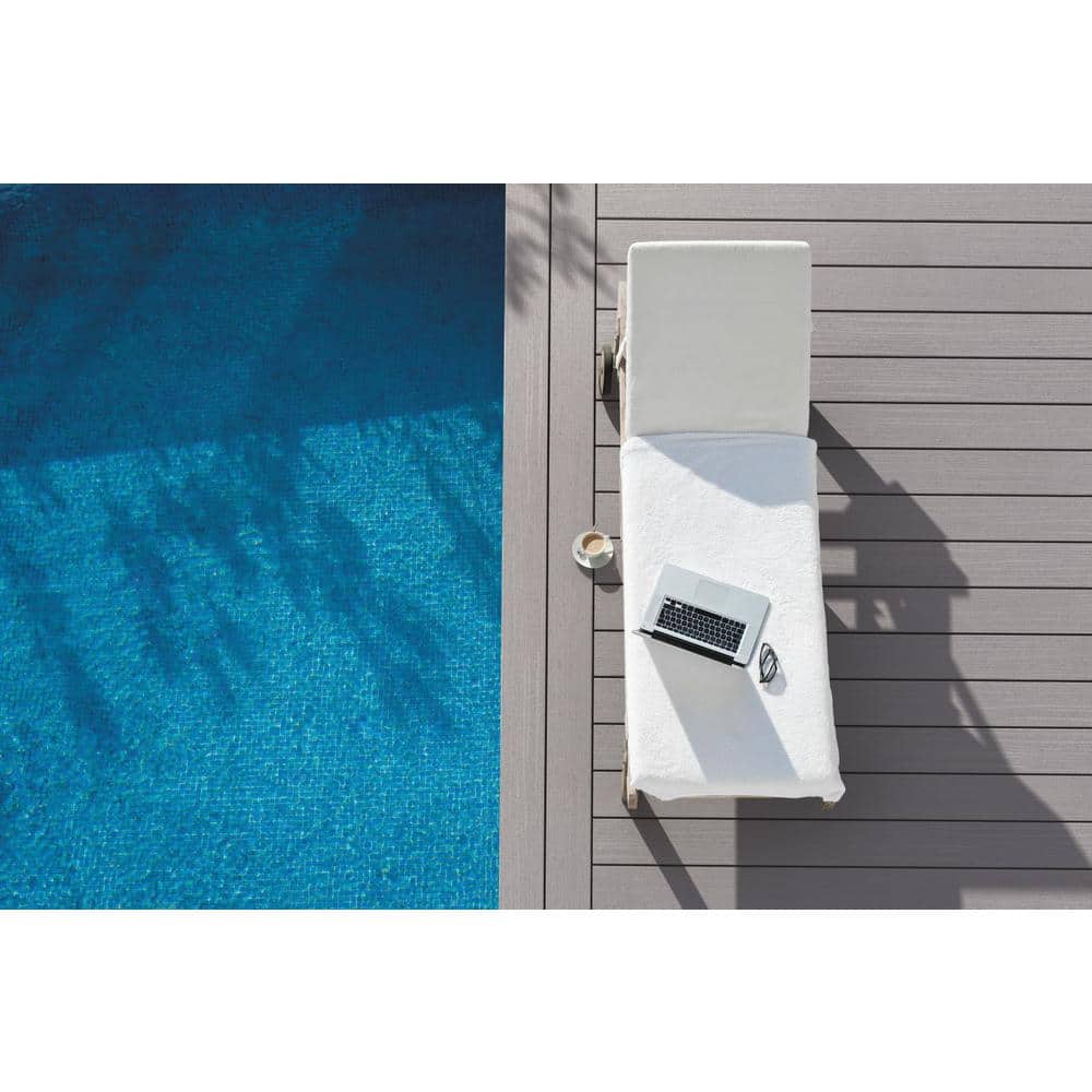 Fiberon Paramount Mantel 1 in. x 6 in. x 1 ft. Mineral Grooved Edge Capped Composite Deck Board Sample (2)