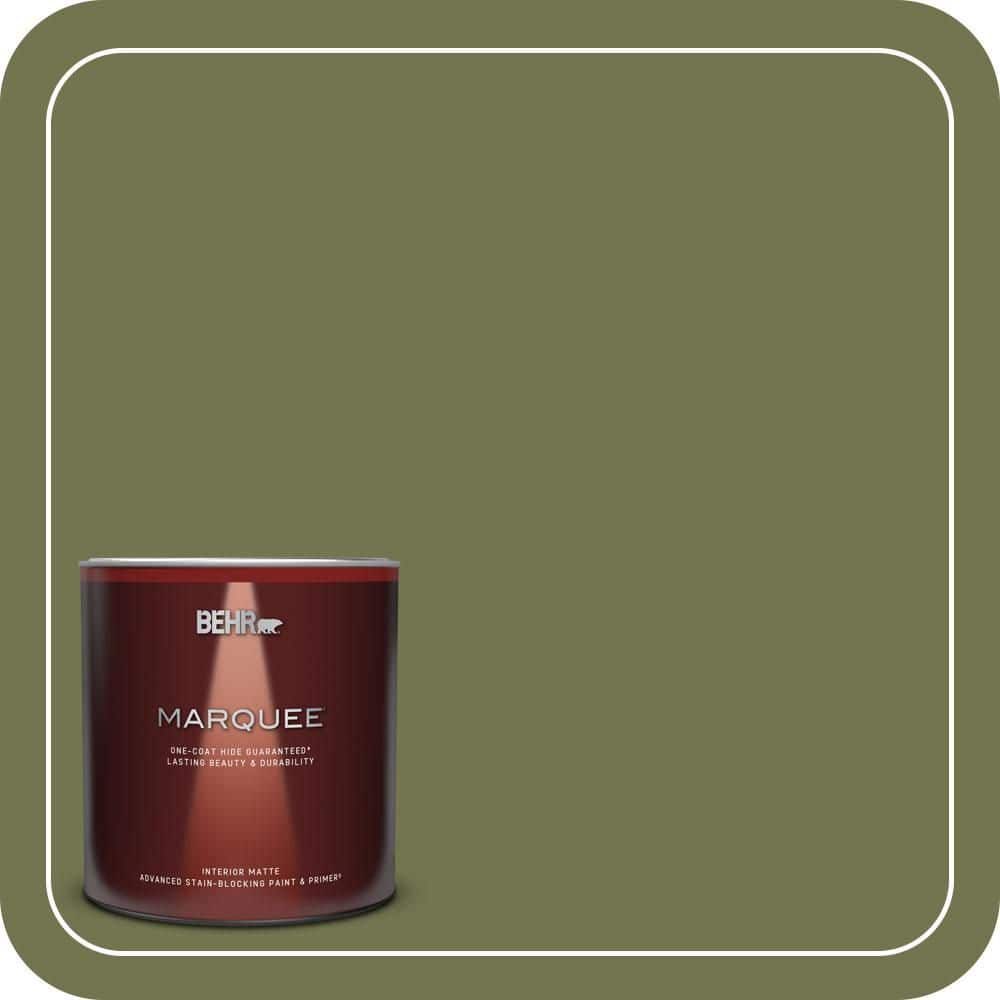 BEHR MARQUEE 1 qt. #S360-6 Secret Meadow Matte Interior Paint & Primer