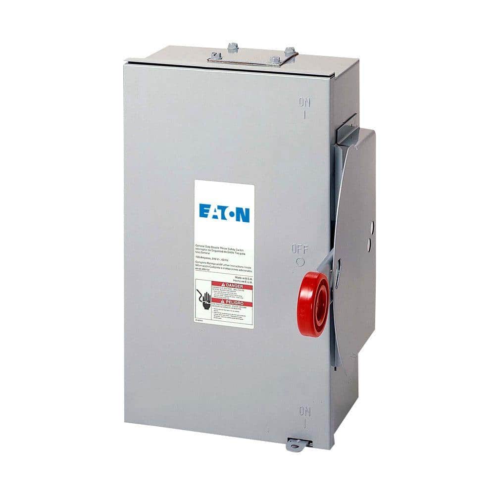 Eaton 100 Amp 240-Volt Non-Fused General-Duty Double-Throw Manual Safety Switch
